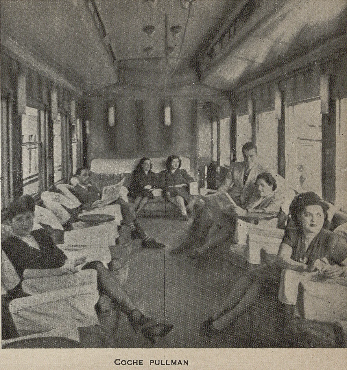Coche pullman de Ferrocarriles del Estado, 1946 — 1946 | Chile de Ayer