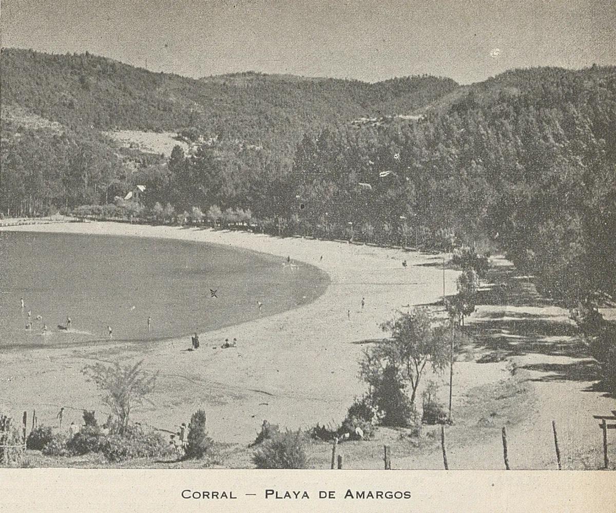 Playa de Amargos, Corral, 1947 — 1947 | Chile de Ayer