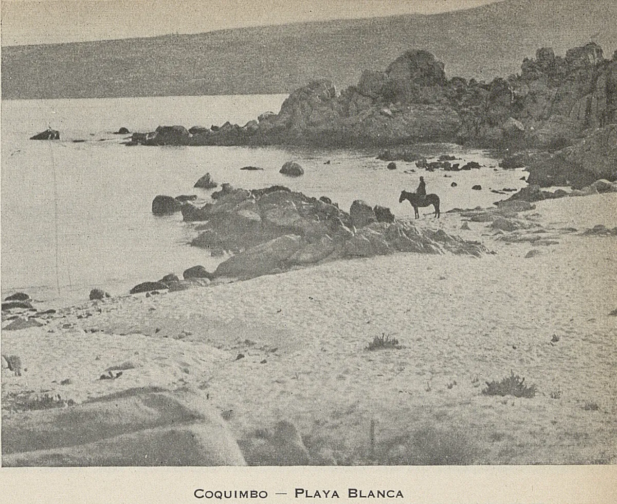 Playa Blanca, Coquimbo, 1947 — 1947 | Chile de Ayer