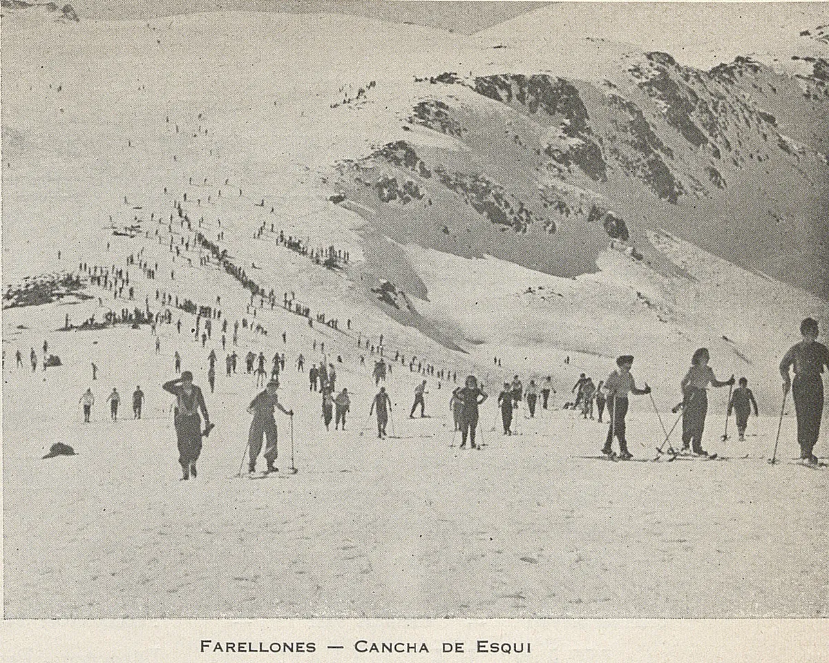 Canchas de esquí, Farellones, 1948 — 1948 | Chile de Ayer
