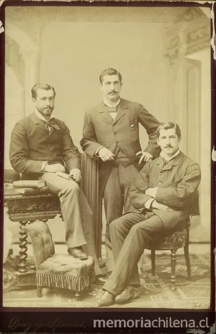 Retrato de hombres, hacia 1880 — 1880 | Chile de Ayer