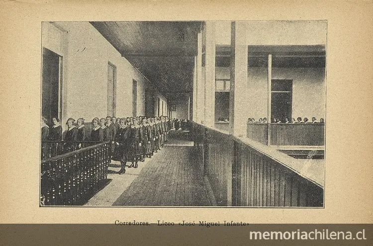 Corredores, Liceo " — 1926 | Chile de Ayer