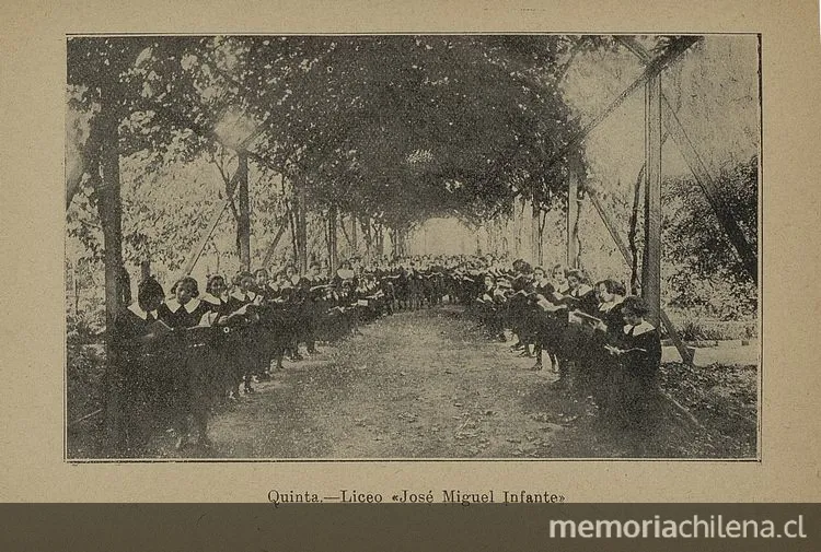 Alumnas del Liceo de Señoritas " — 1926 | Chile de Ayer