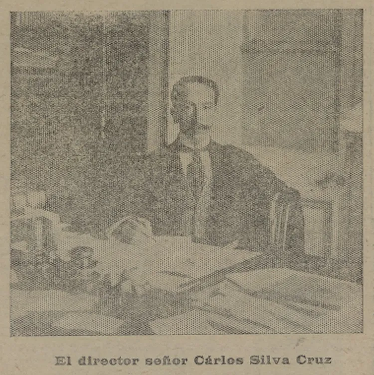 El director señor Carlos Silva Cruz — 1912 | Chile de Ayer