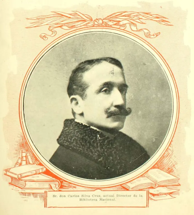 Sr. don Carlos Silva Cruz, actual Director de la Biblioteca Nacional — 1913 | Chile de Ayer