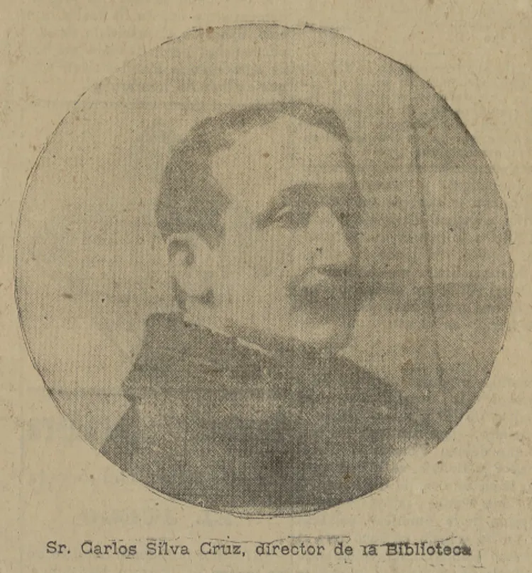 Sr. Carlos Silva Cruz, director de la Biblioteca — 1913 | Chile de Ayer