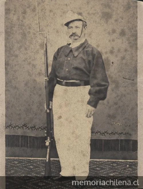 Uniforme de tropa — 1865 | Chile de Ayer