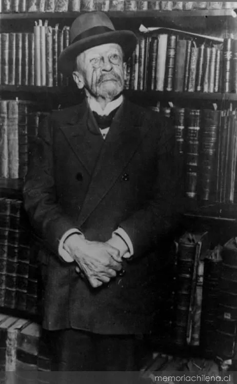José Toribio Medina al llegar de Sevilla en 1928 — 1928 | Chile de Ayer