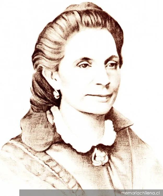 María del Rosario de Chacón Barrios, madre de Arturo Prat, hacia 1880 — 1880 | Chile de Ayer