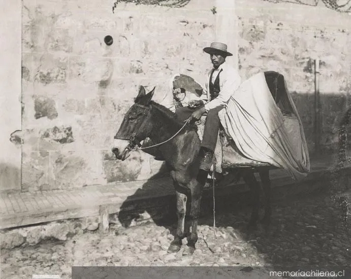 Vendedor de pan, hacia 1900 — 1900 | Chile de Ayer