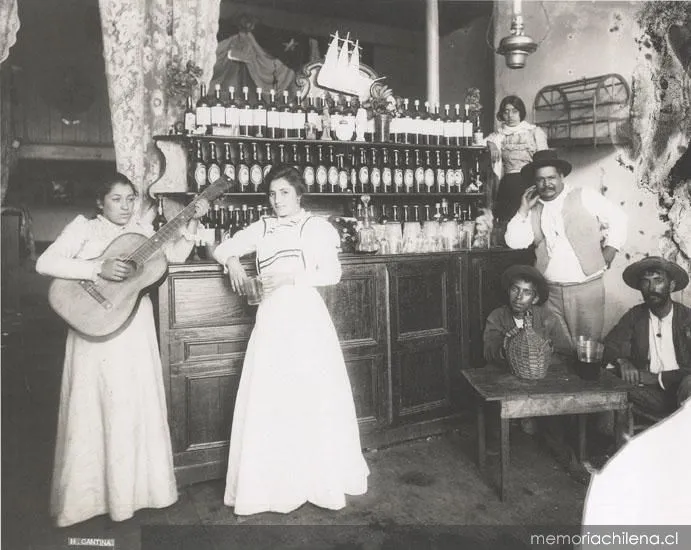 Cantina, hacia 1900 — 1900 | Chile de Ayer