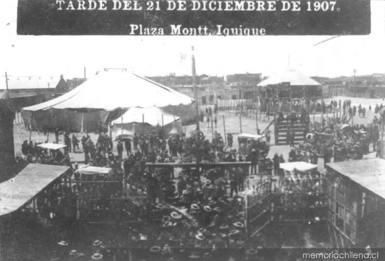 Huelga en Iquique, 1907 — 1907 | Chile de Ayer