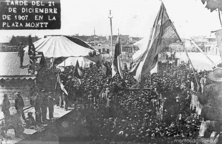 Concentración de personas en Iquique, 1907 — 1907 | Chile de Ayer