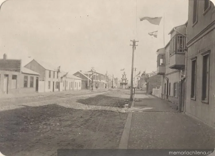 Calle de Punta Arenas, 1906 — 1906 | Chile de Ayer