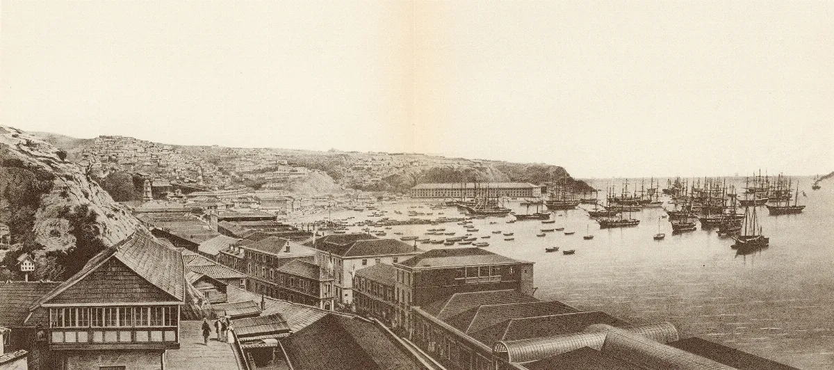Puerto de Valparaíso, hacia 1851 — 1851 | Chile de Ayer