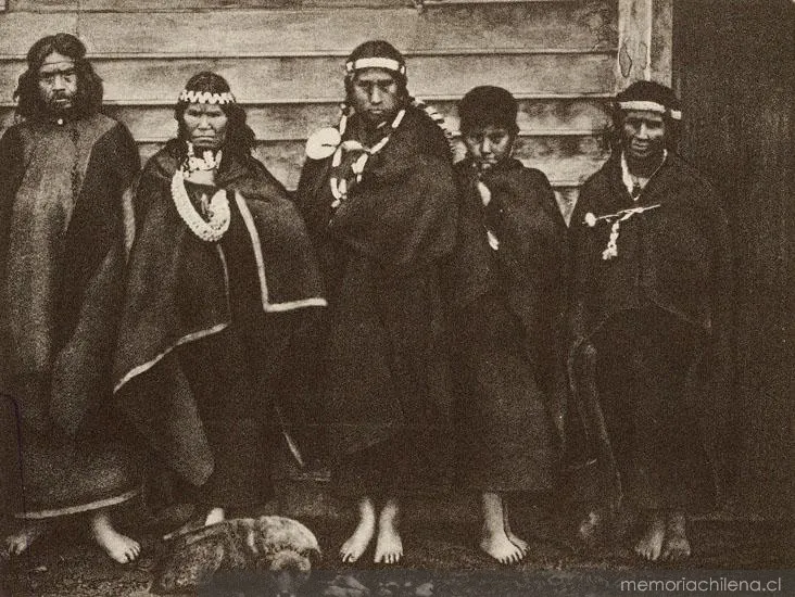Familia mapuche, hacia 1859 — 1859 | Chile de Ayer