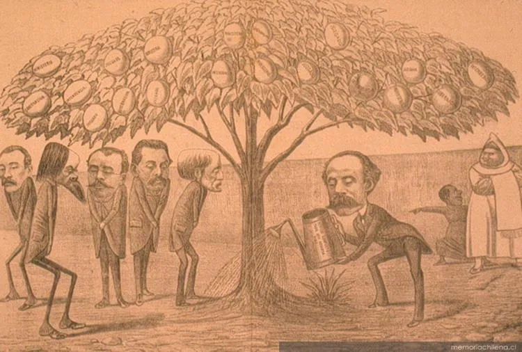 El árbol de los destinos, 1886 — 1828 | Chile de Ayer