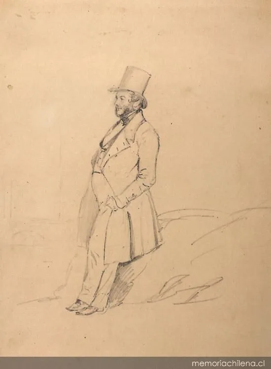 Retrato de Don Guillermo Wheelright — 1842 | Chile de Ayer