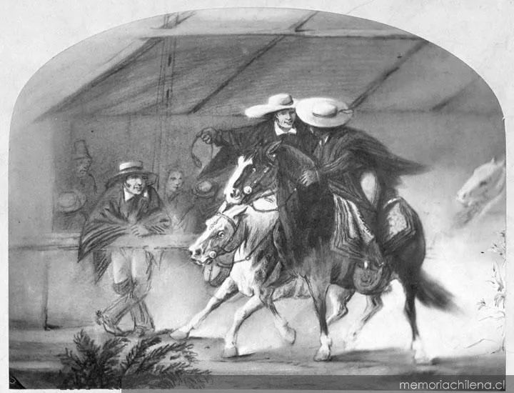 Topeadura a la chilena, 1808 — 1808 | Chile de Ayer
