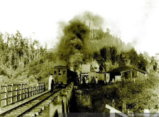 Puente del ferrocarril entre Castro y Ancud, hacia 1930 — 1930 | Chile de Ayer