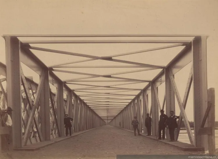 Puente carretero del Maule, hacia 1890 — 1890 | Chile de Ayer