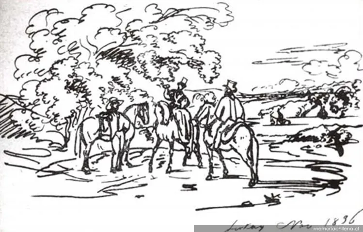 Alrededores de Lircay, 1838 — 1838 | Chile de Ayer