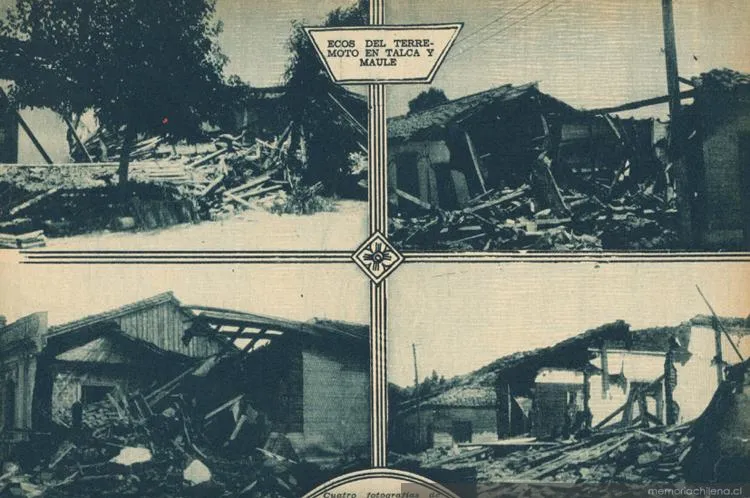 Consecuencias del terremoto de Talca, 1928 — 1928 | Chile de Ayer