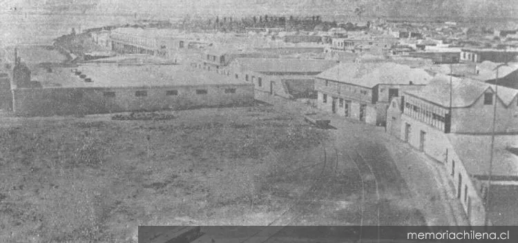 Almacenes del Puerto de Arica, hacia 1900 — 1900 | Chile de Ayer