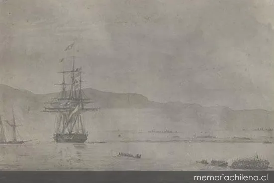 Desembarco de tropas chilenas en Perú, 1820 — 1820 | Chile de Ayer