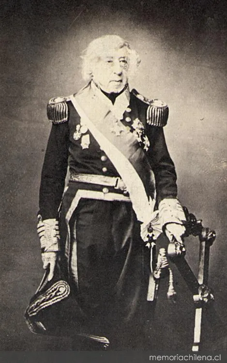 Lord Cochrane, hacia 1854 — 1854 | Chile de Ayer