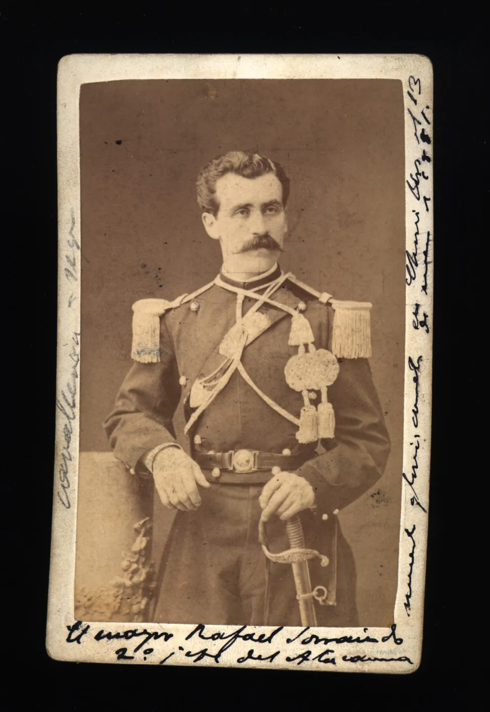 Rafael Zorraindo, Segundo Jefe del Regimiento Atacama, hacia 1880 — 1880 | Chile de Ayer
