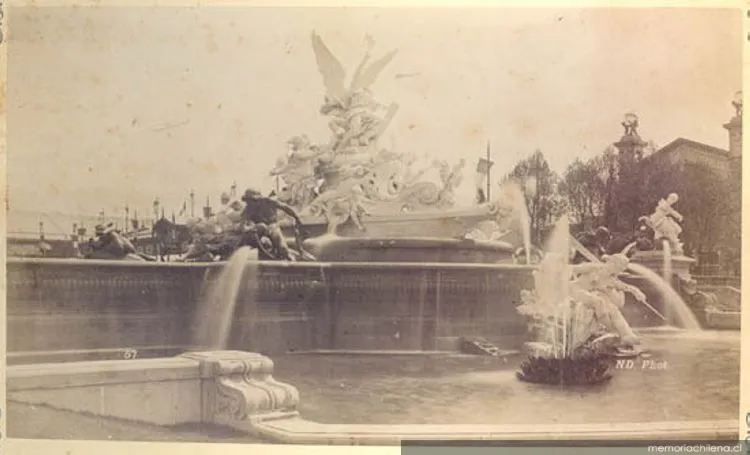 Fuente Monumental en el Campo de Marte, 1889 — 1889 | Chile de Ayer