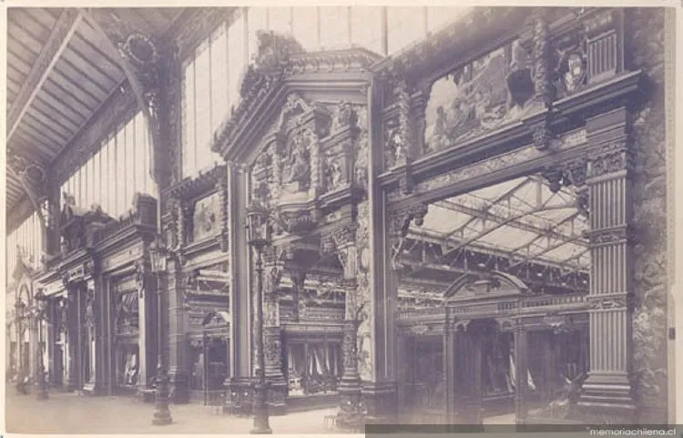 Puerta monumental, 1889 — 1889 | Chile de Ayer
