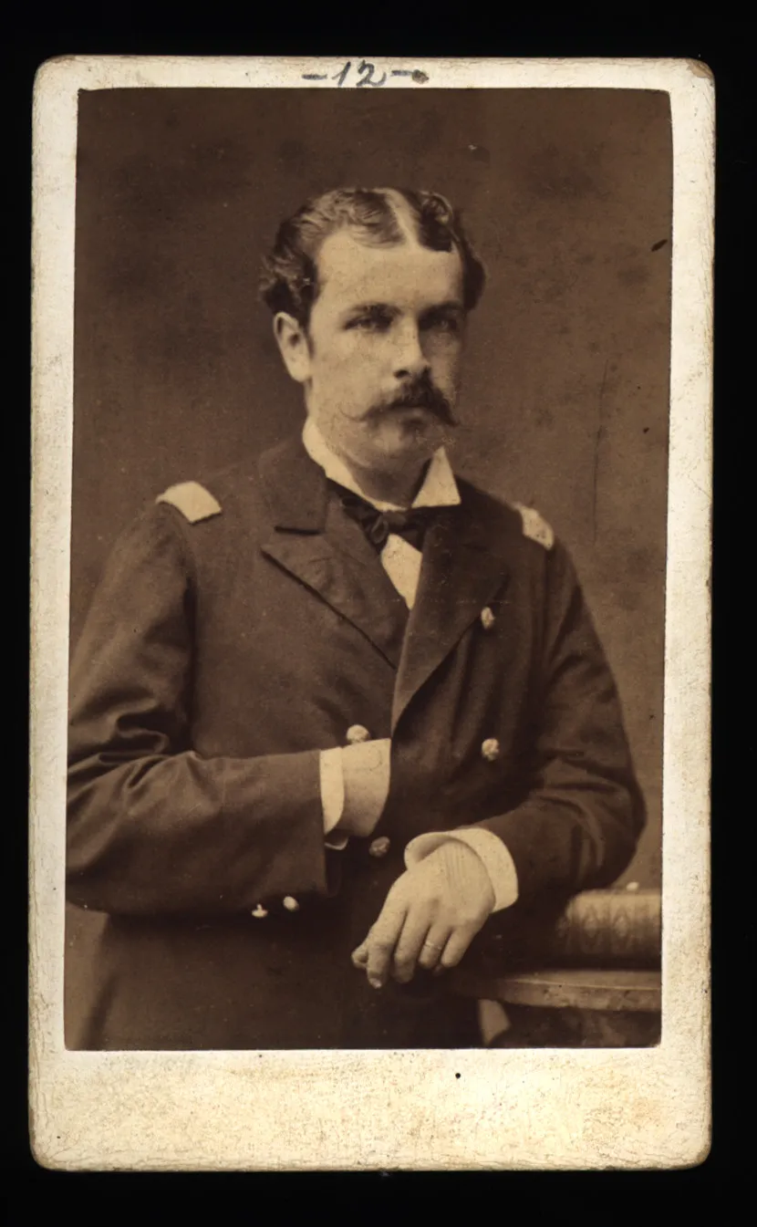 Carlos Silva Renard, Teniente Coronel, Segundo Jefe del Regimiento Talca, hacia 1880 — 1880 | Chile de Ayer