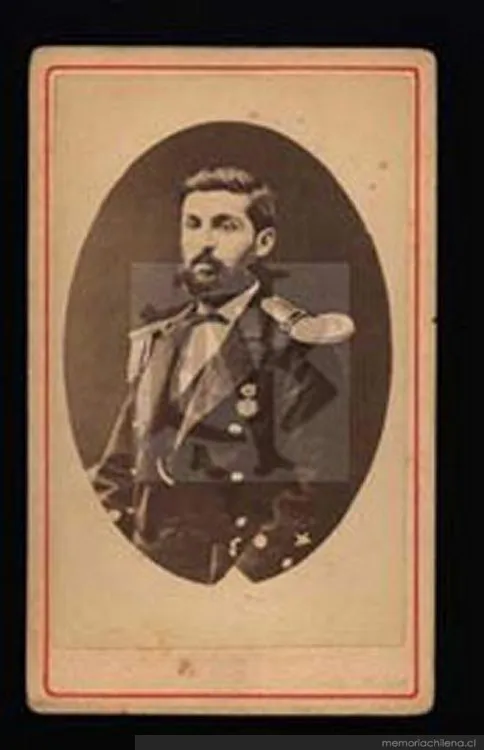 Francisco Segundo Sánchez, Teniente Graduado de la Marina, hacia 1880 — 1880 | Chile de Ayer