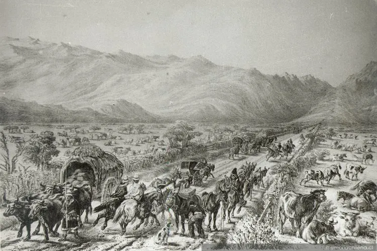 Camino de Valparaíso a Santiago — 1920 | Chile de Ayer