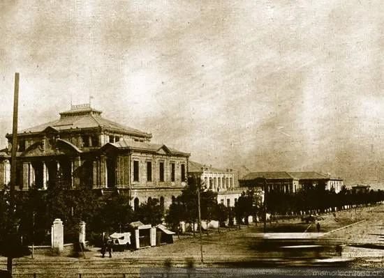 Vista panorámica del Instituto de Higiene, hacia 1910 — 1910 | Chile de Ayer