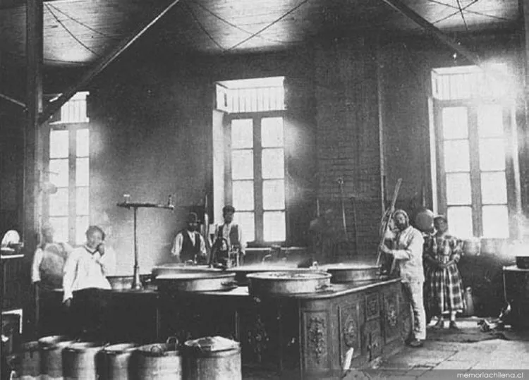 Cocina de la Casa de Orates, 1901 — 1901 | Chile de Ayer