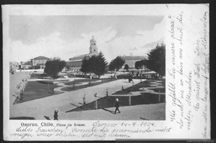Plaza de Armas de Osorno, 1904 — 1904 | Chile de Ayer