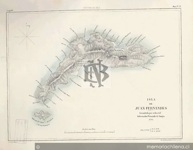 Isla de Juan Fernándes, 1795 — 1795 | Chile de Ayer