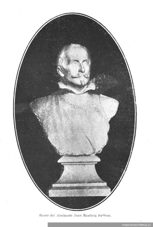 Busto del Almirante Juan Bautista Pastene, 1926 — 1926 | Chile de Ayer