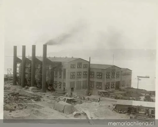 Planta electrógena del puerto de embarque de cobre, hacia 1925 — 1925 | Chile de Ayer