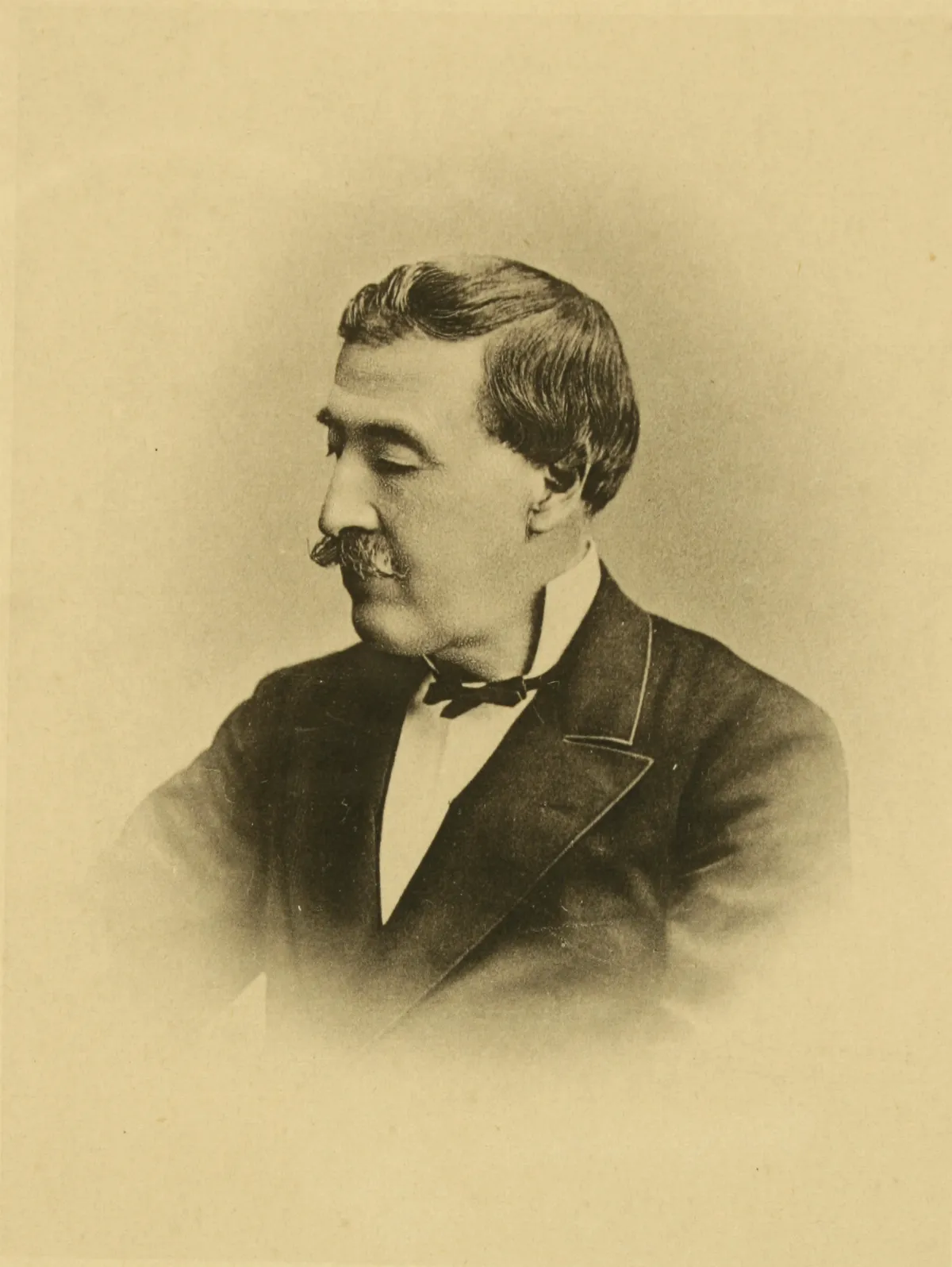José Victorino Lastarria, retrato de perfil — aprox. 1860 | Chile de Ayer
