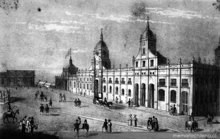 Edificio de la Real Audiencia, siglo XIX — 1800 | Chile de Ayer