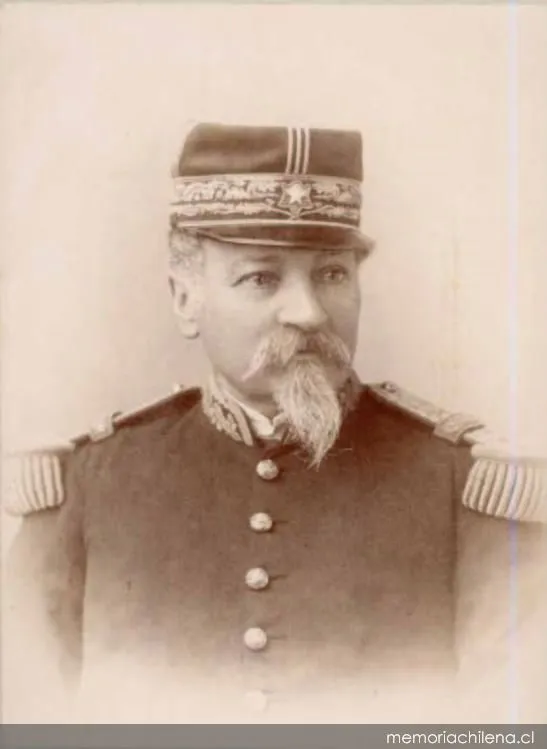 Emilio Sotomayor Baeza, retrato de medio cuerpo con uniforme — 1800 | Chile de Ayer