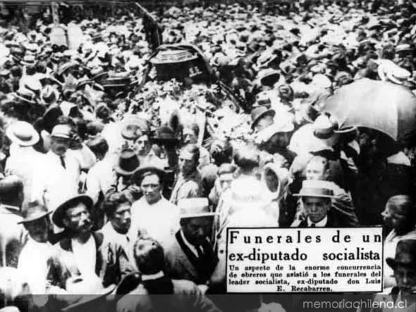 Funerales del ex diputado socialista, 1924 — 1924 | Chile de Ayer