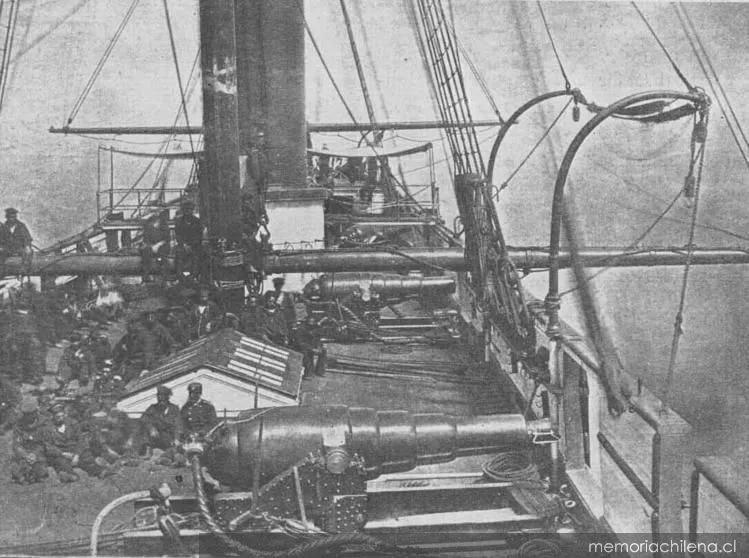 Corbeta de guerra Abtao, hacia 1880 — 1880 | Chile de Ayer