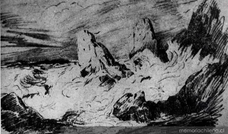 Roquerío de Constitución, hacia 1840 — 1840 | Chile de Ayer