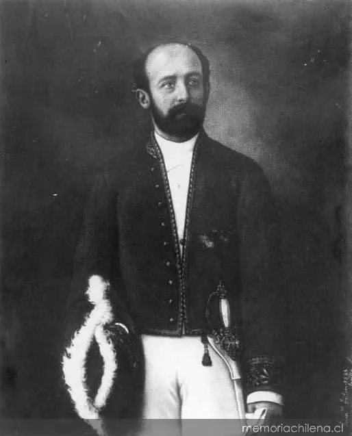 José Toribio Medina en uniforme diplomático durante su misión en España, 1886 — 1886 | Chile de Ayer