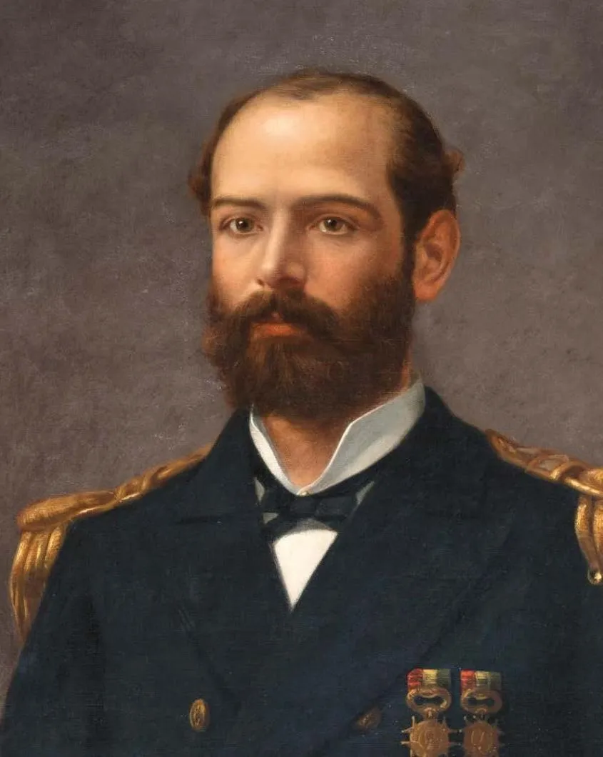 Retrato de Arturo Prat por W. H. Walton — 1883 | Chile de Ayer